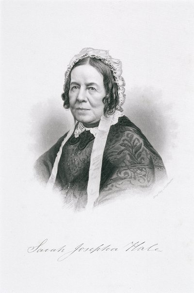 Porträt von Sarah Josepha Hale (1788-1879) von American School